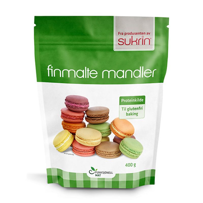Mandler finmalte uten skall 400g