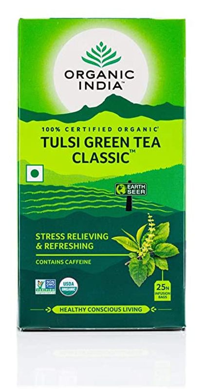 Organic India Tulsi Green Tea Classic 25 poser