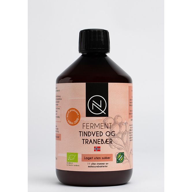 Hovedbilde FERMENT Tindved Tranebær 500 ml