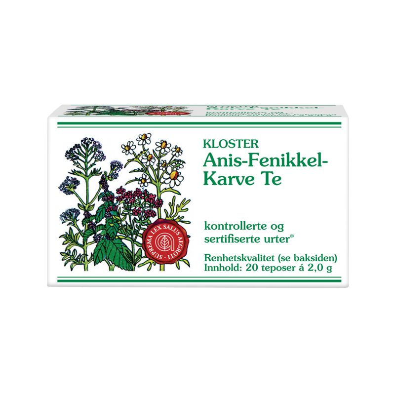 Kloster Anis-Fennikel-Karve Te 20 poser