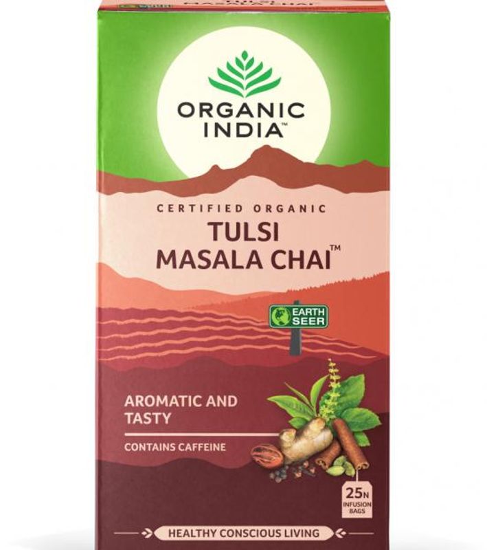 Organic India Tulsi Masala Chai Tea 25 poser