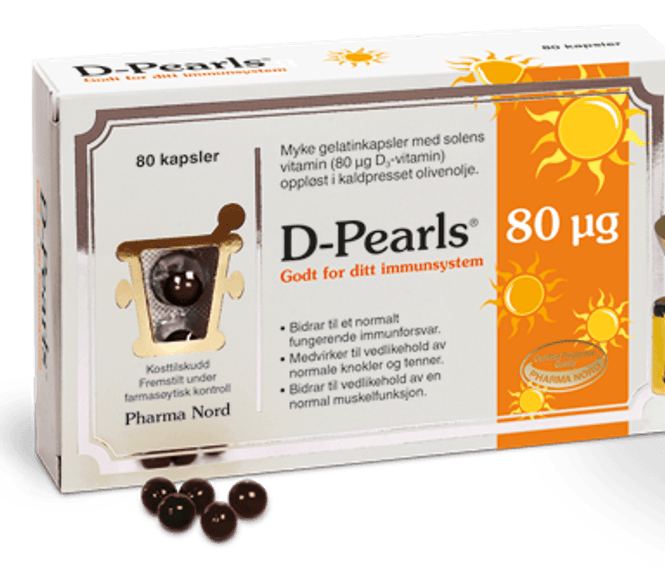 Hovedbilde D-Pearls 80 mcg 80 stk Pharma Nord
