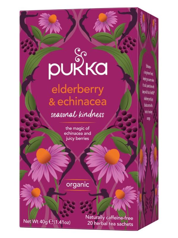 Pukka Elderberry & Echinacea Tea 20 poser