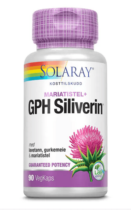 Solaray GPH Siliverin 90 kapsler