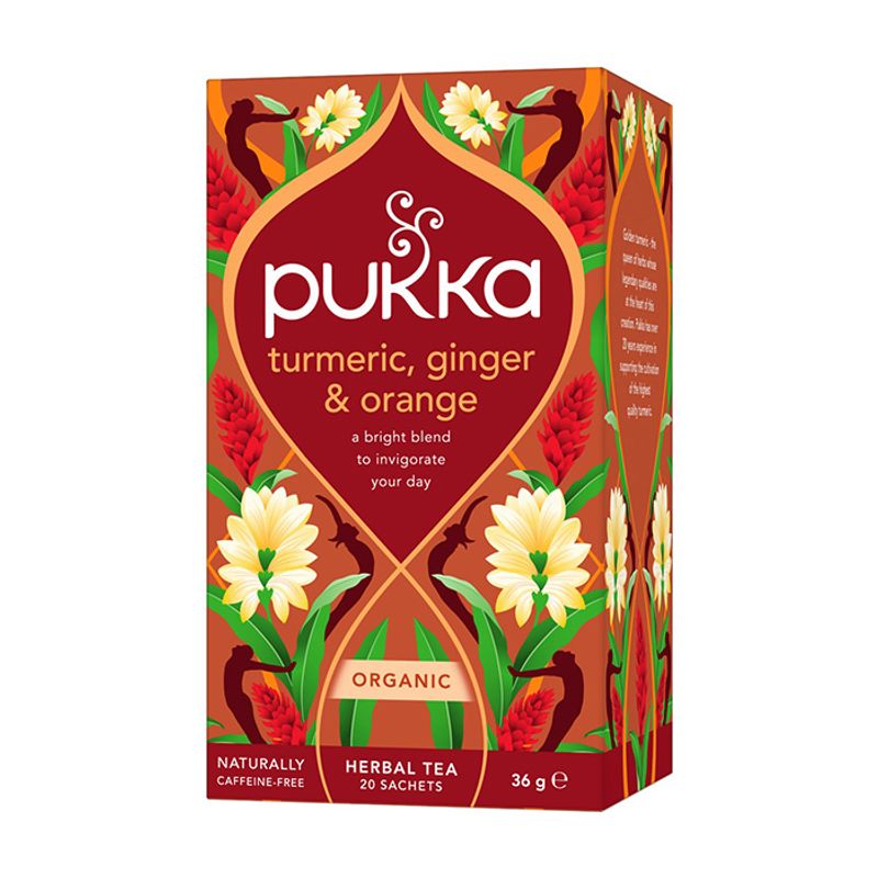 Pukka Turmeric Ginger & Orange Tea 20 poser