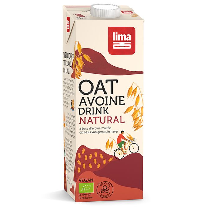 Hovedbilde Lima Havredrikk naturell 1 liter