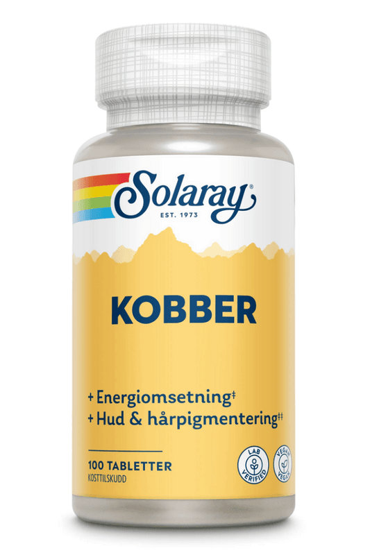 Solaray Kobber 2 mg 100 tabletter