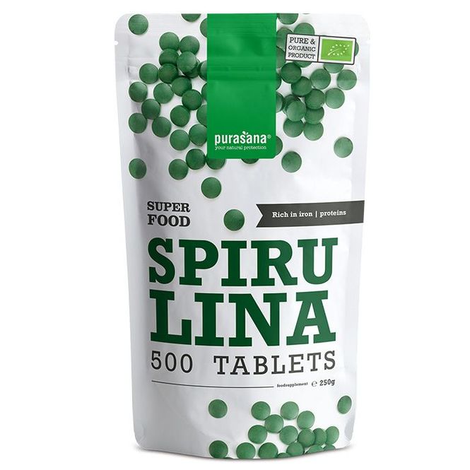 Hovedbilde Purasana Spirulina 500 tabletter